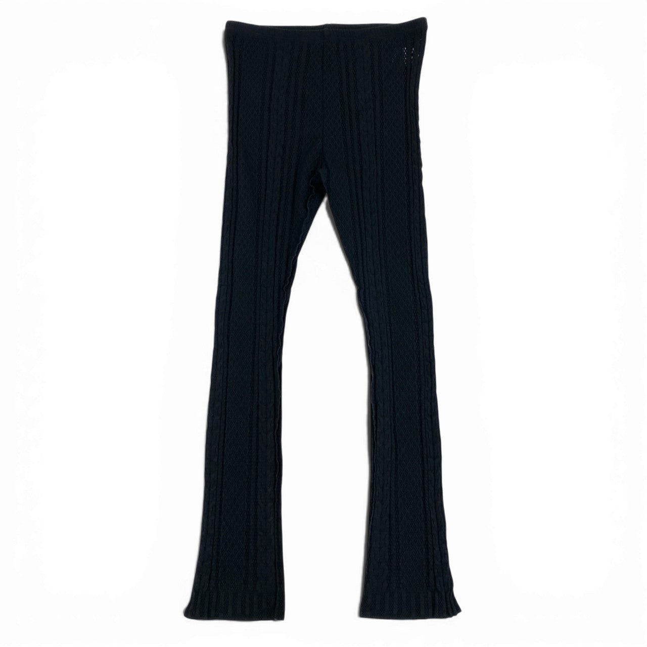 Ac6 PLEATS PLEASE プリーツプリーズ イッセイミヤケ カッティングデザイン レギンスパンツ タイトパンツ サイズ3 ブラック レディース ボトムk02i