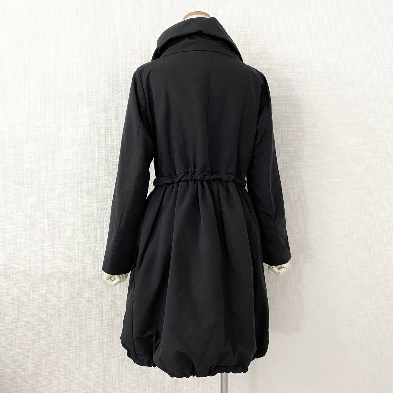 4j17 FOXEY フォクシー スタイリッシュダウンコート 27746 42 ブラック 日本製 レース Down Coat