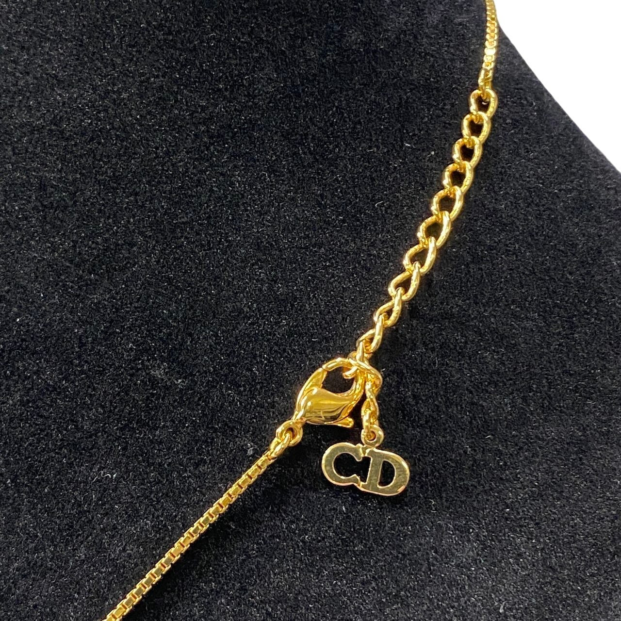 Christian Dior クリスチャンディオール トロッター プレート ゴールドネックレス Trotter Plate Gold Necklace アクセサリーt18r