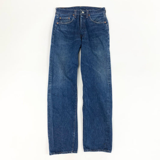 49f2 Levi's リーバイス BIG E ボタン裏 555 バレンシア工場製 92年 90s 501 ストレートデニムパンツ ボトムス ジーンズ USA製 セルビッチ W32 L36 インディゴ コットン