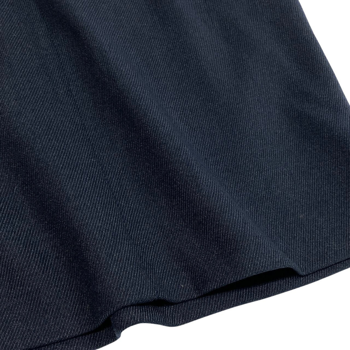 Ei20 Christian Dior クリスチャンディオール ゴールド金具 スカート ボトムス 膝丈 Lサイズ ネイビー ウール レディースo07t