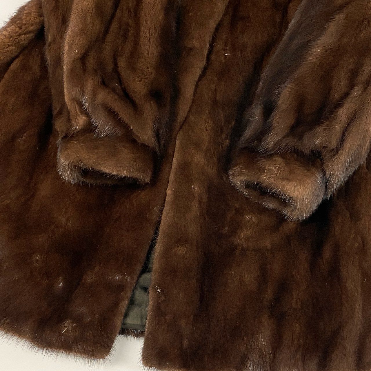 24L15 デミバフミンク ミンクコート セミロングコート 毛皮コート F ブラウン系 ミンクファー レディース 女性用k02i