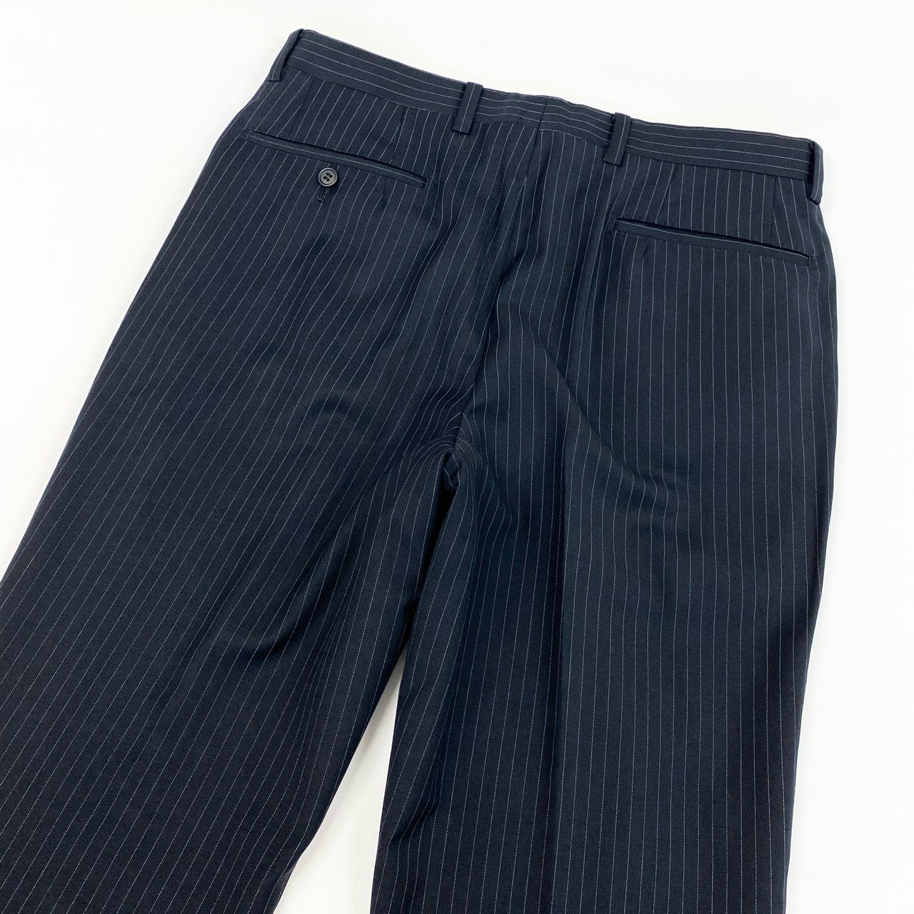 73f27 Paul Smith ポールスミス セットアップスーツ ストライプ ウール super 120's イタリア製 メンズ 男性用 FN-GS-23359 L ダークネイビー