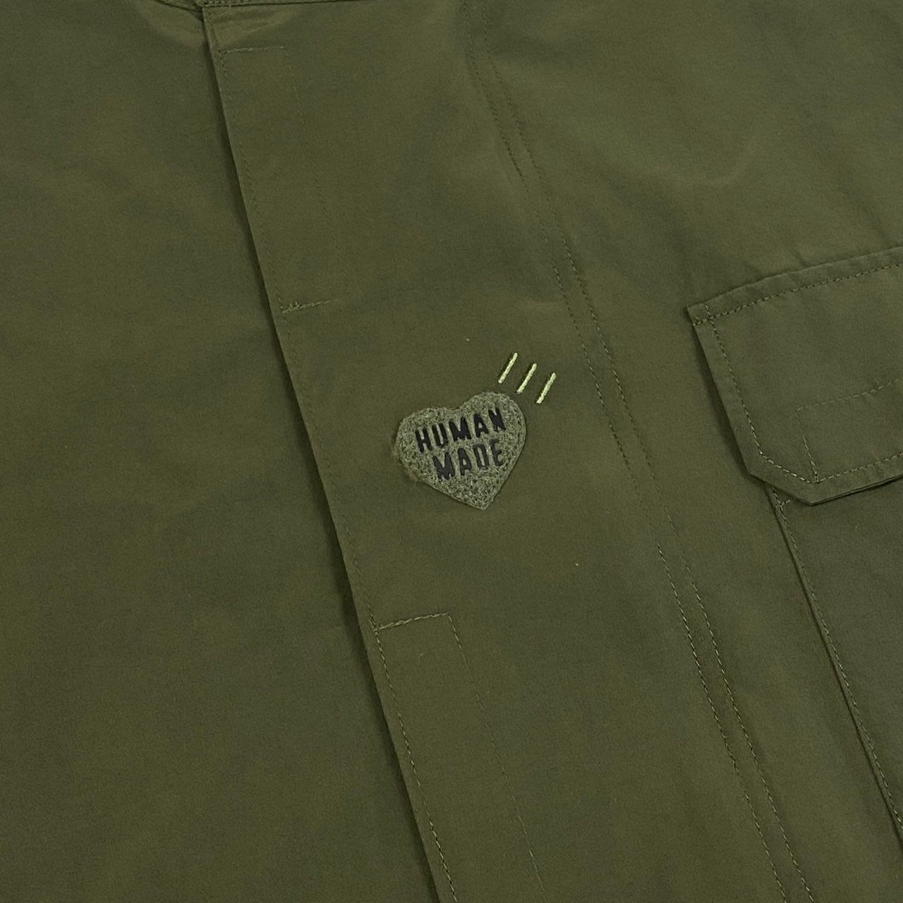 Mb10【美品】HUMAN MADE ヒューマンメイド マウンテンパーカージャケット ブルゾン ジャケットアウター XXLサイズ カーキ k02ik02i