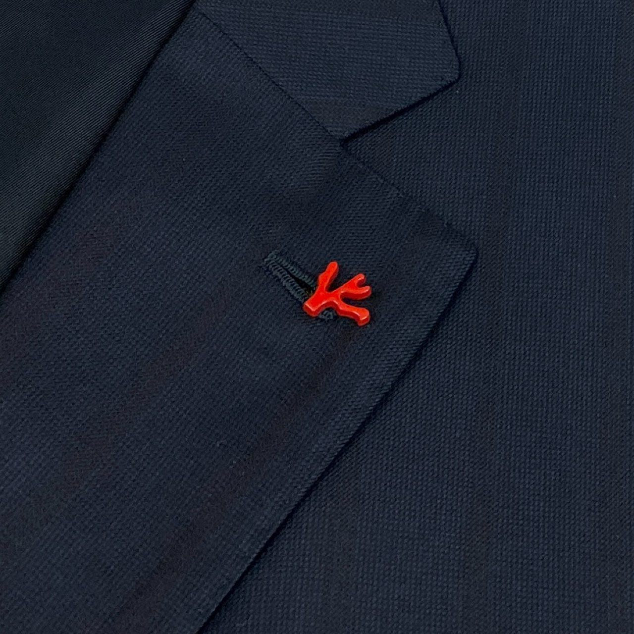 37L22 《美品》 ISAIA NAPOLI イザイア ナポリ シングルスーツ セットアップ テーラードジャケット スラックス 54 8R ネイビー ストライプ ウール SUPER180s メンズ 紳士服u02t