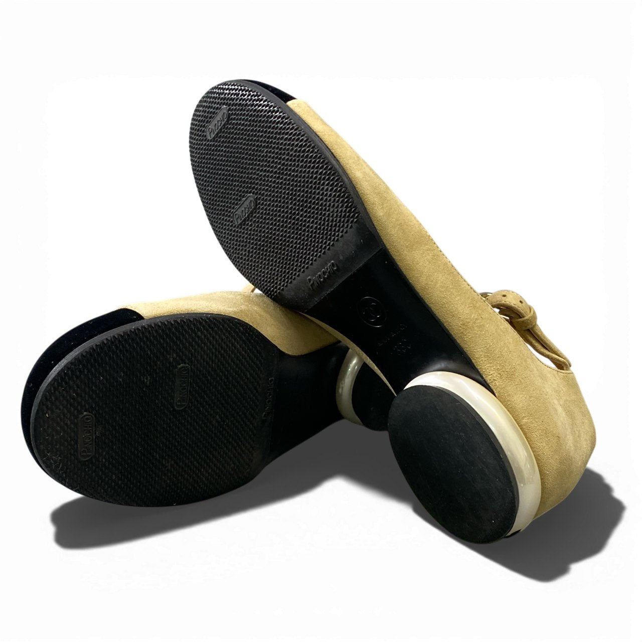 a5 CHANEL シャネル ココマーク パンプス  ラウンドトゥ アンクルストラップ 36C ベージュ レディース 女性用k02i