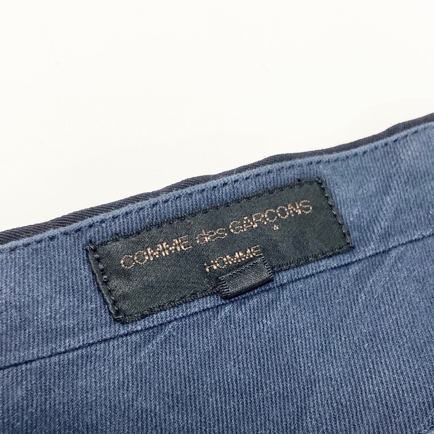 21i29 COMME des GARCONS HOMME コムデギャルソン オム タック スラックス ウール パンツ ボトムス AD1993 日本製 12039M Mサイズ ネイビー メンズo07t
