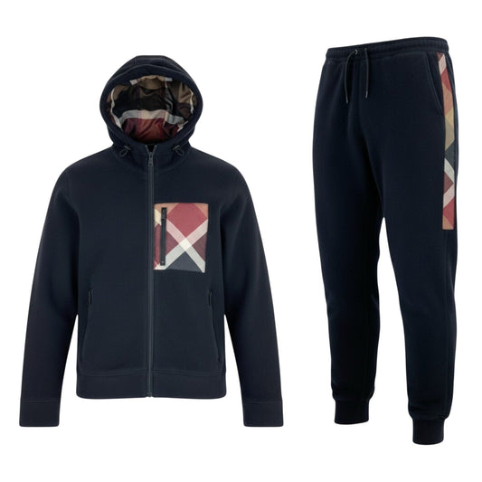 52L9 BLACK LABEL CRESTBRIDGE ブラックレーベルクレストブリッジ フリースパーカー ボトムス セットアップ 2点セット L ブラック メンズ 男性用u02t