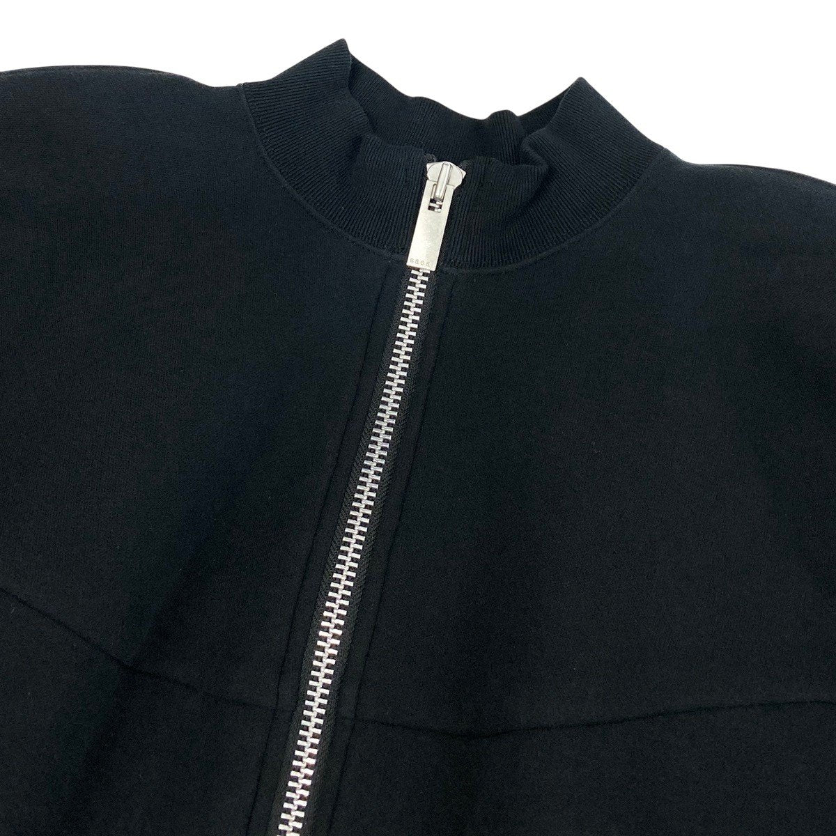 Aj19 sacai サカイ スポンジ スウェット ブルゾン  24-07257 サイズ2 ブラック レディースu02t