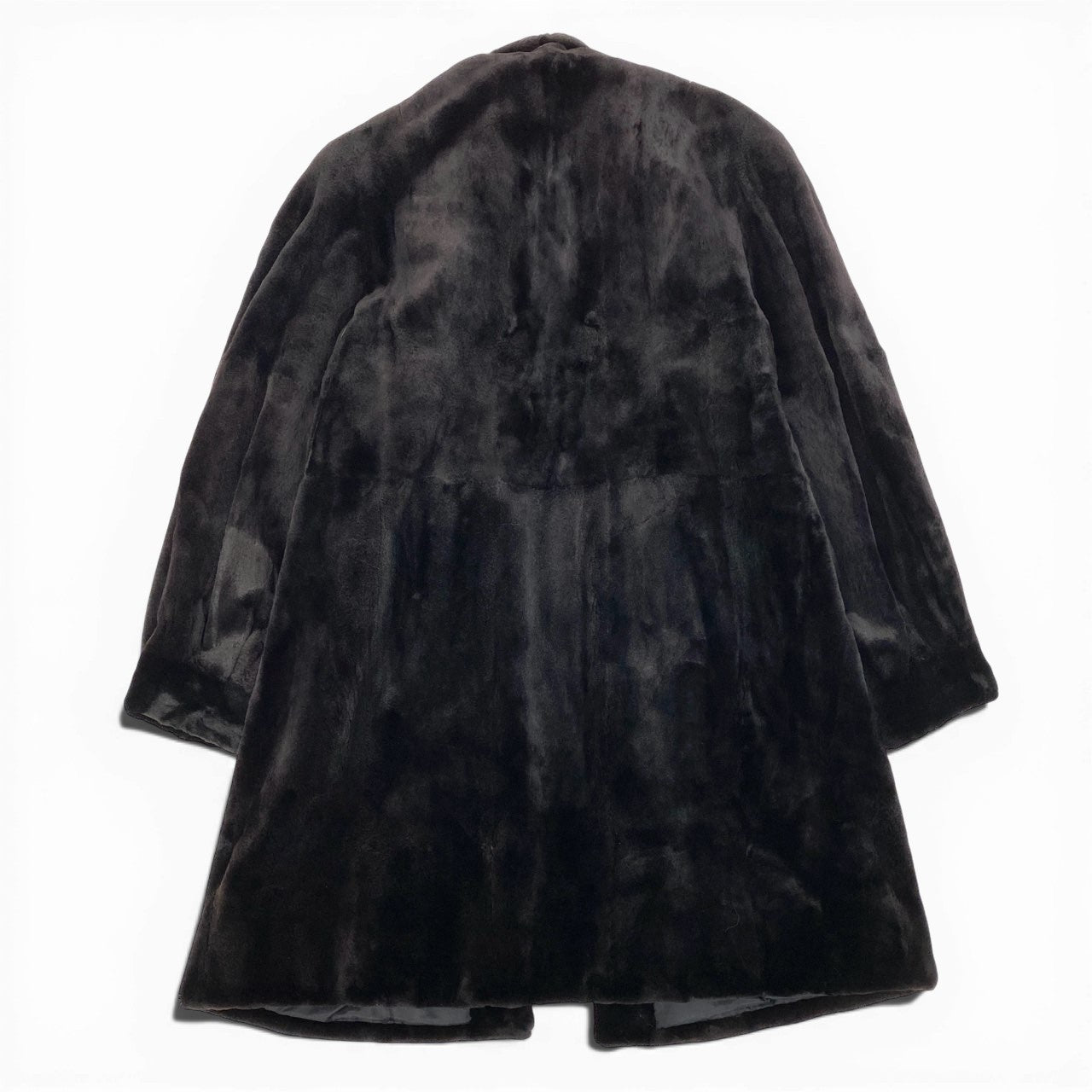 23a21 SAGA MINK サガミンク MG Sable Fur セーブルファー シェアードミンク ロングコート F ブラック 本毛皮 Mink Fur Coatt18r