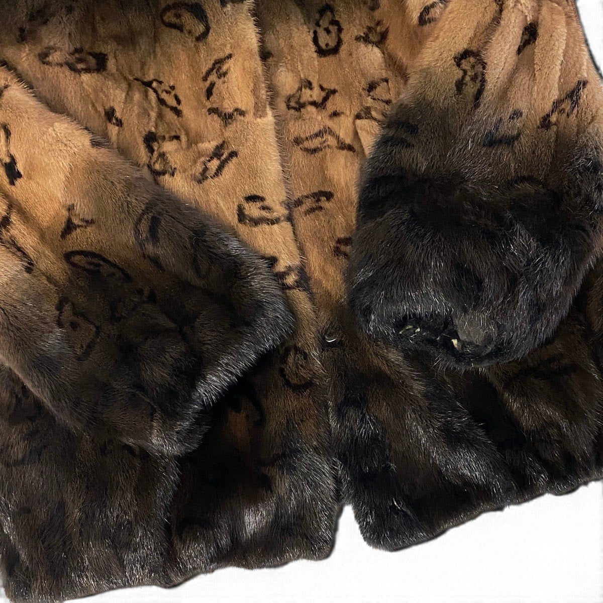 Ej23 【極美品】 ミンクファー フーデット毛皮ジャケット ハーフコート ブラウン 本毛皮 MINK fur レディースu02t