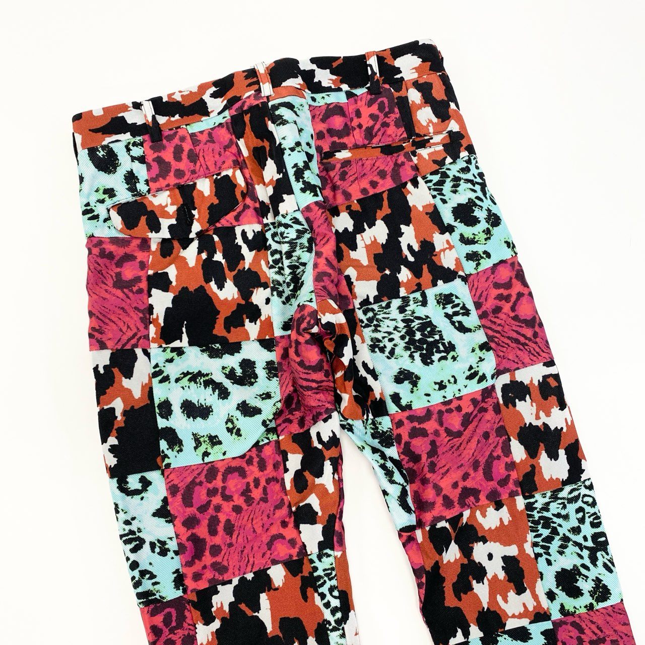 Aa28 COMME des GARCONS HOMME PLUS コムデギャルソンオムプリュス 日本製 クレイジーパターン パッチワークデザイン 総柄プリント パンツ ボトムス AD2020 PF-P006 XS マルチカラー メンズo07t