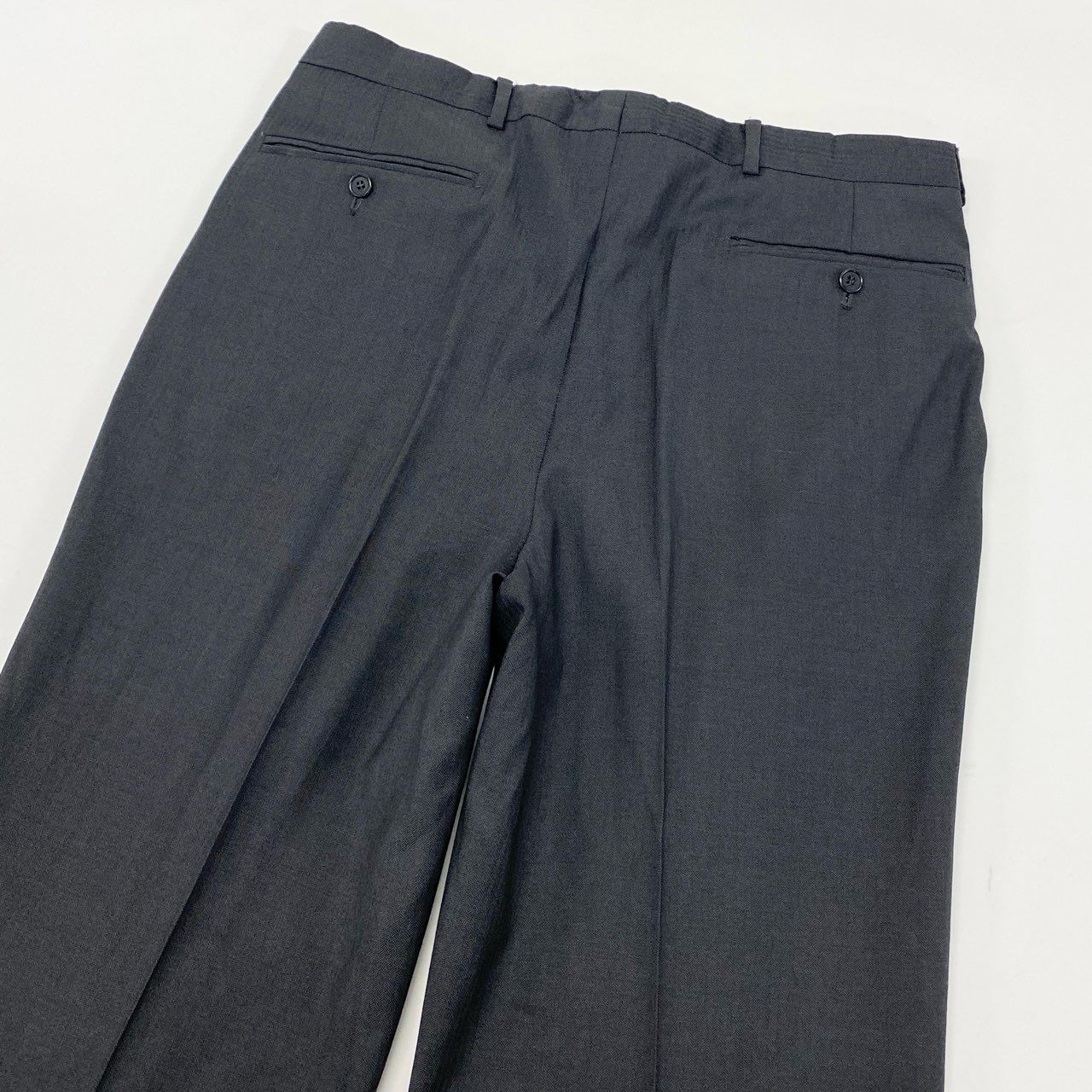 17k9 Salvatore Ferragamo サルヴァトーレ フェラガモ イタリア製 セットアップ スーツ ビジネス フォーマル ジャケット パンツ 48 ダークグレー ウール メンズo07t