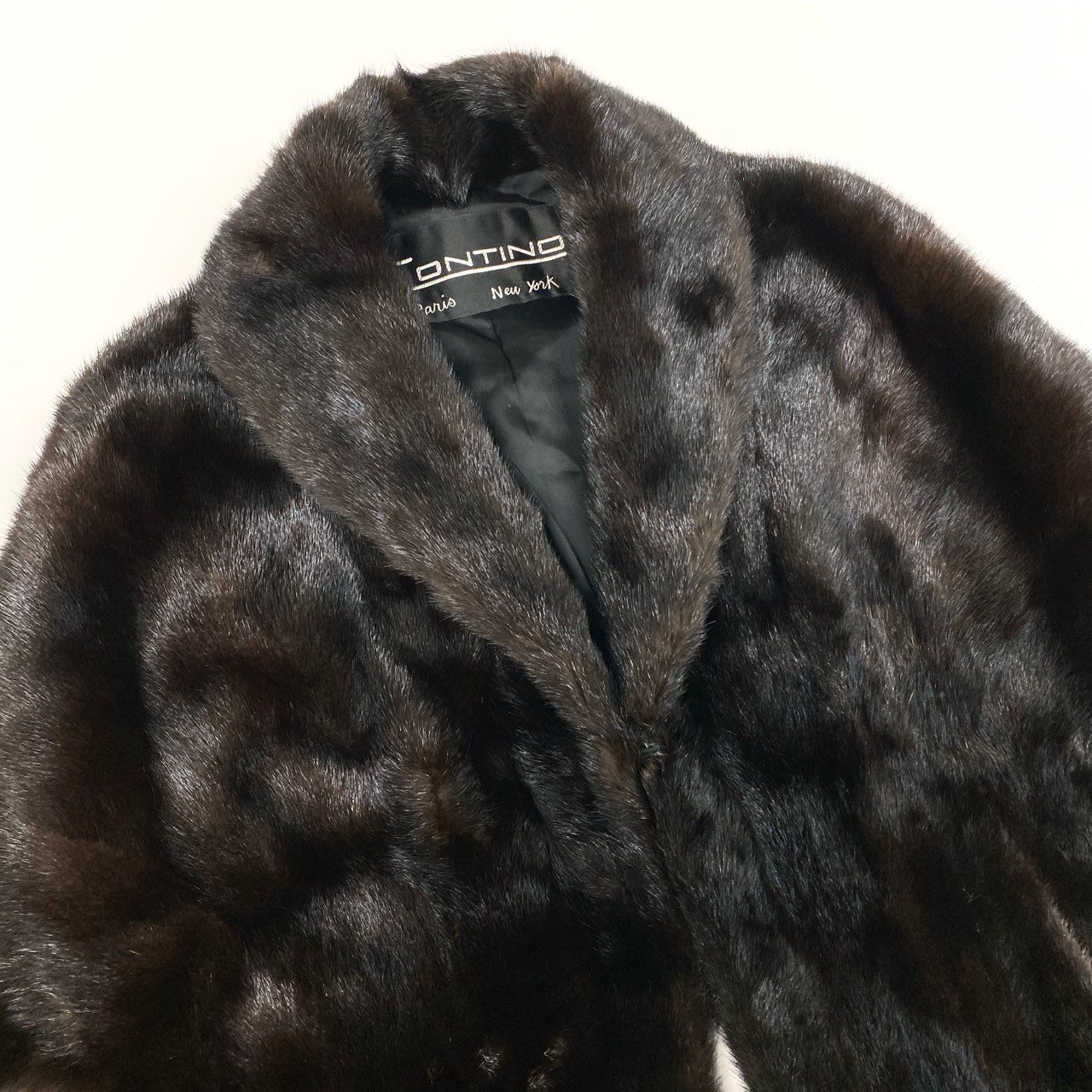 6b16 BLACKGLAMA ブラックグラマ ダークミンク ケープ ポンチョ サイズF ブラウン 最高級本毛皮 ショール Mink Fur Capet18r