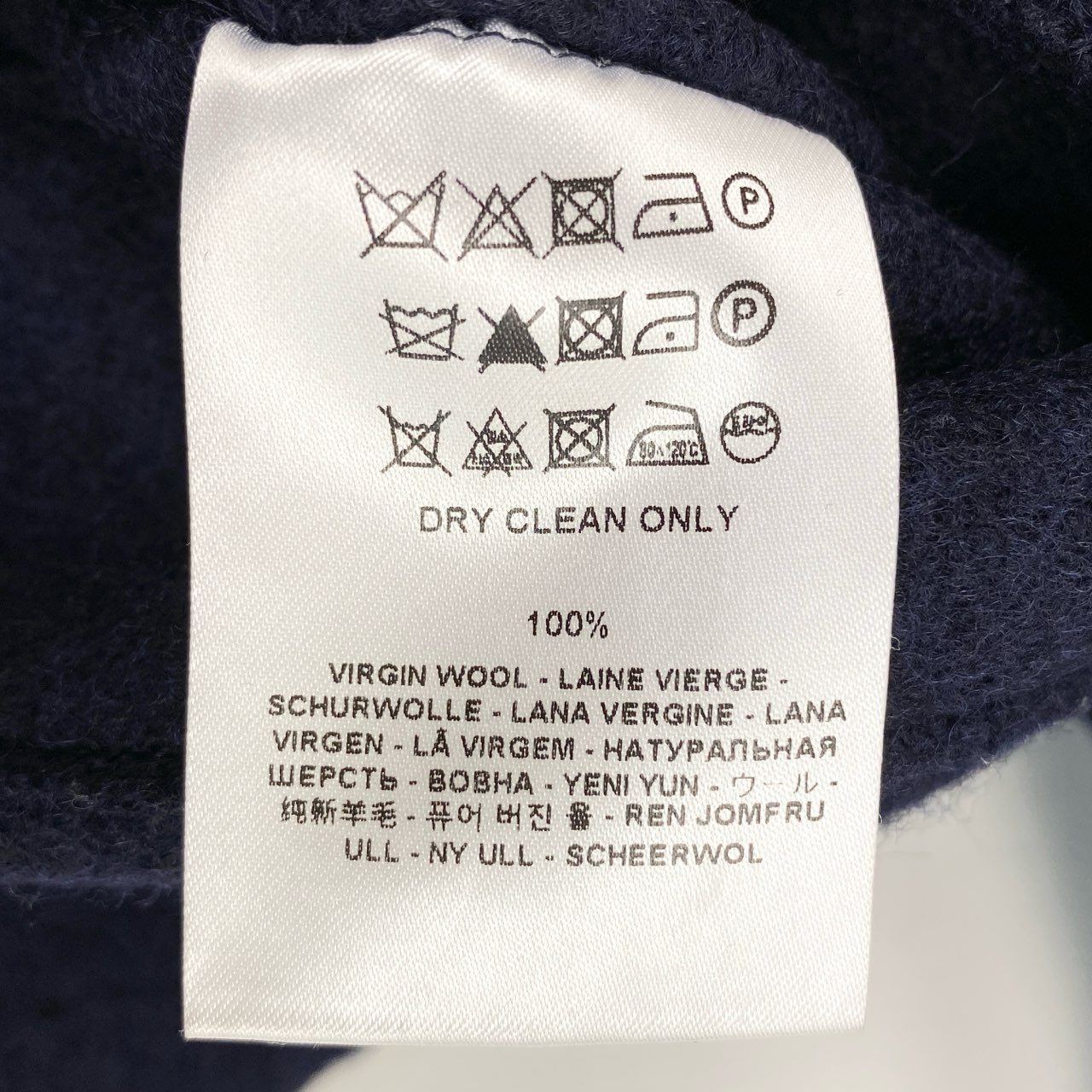 12L15 HARRIS WHARF LONDON ハリスワーフロンドン チェスターコート ロングコート アウター ダブルブレスト 40 ネイビー ウール レディースk02i