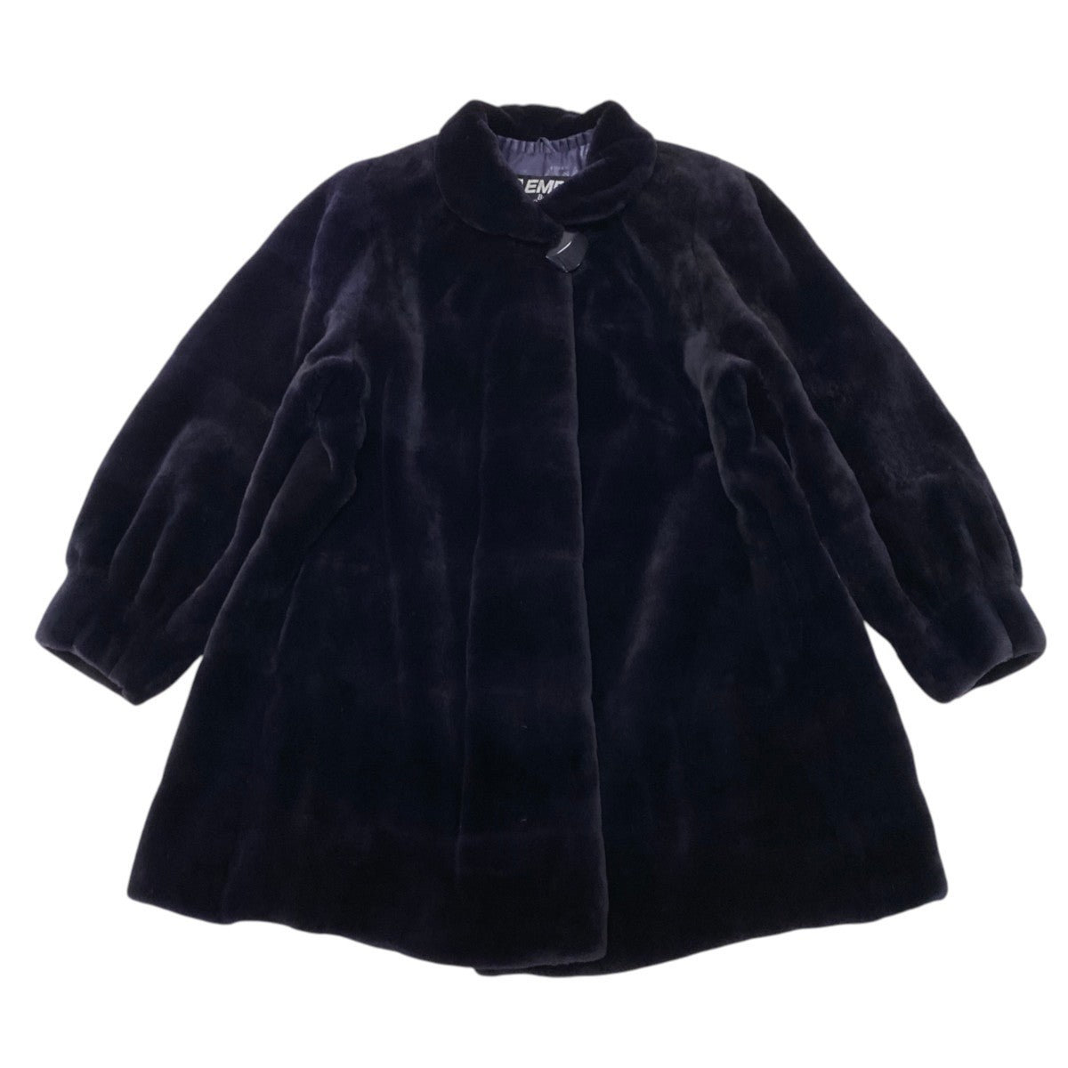 52i24 EMBA エンバ 染め シェアードミンク ファーコート サイズF ダークパープル 本毛皮 Shared Mink Fur Coat リアルファーt18r
