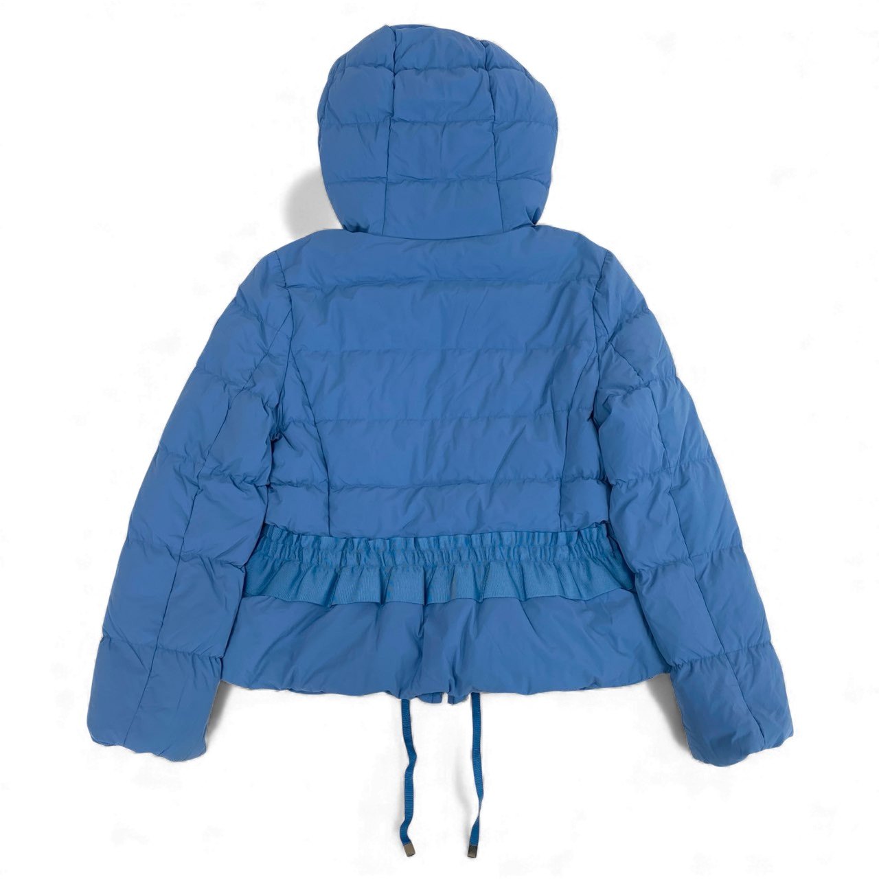 12L15 M‘S GRACY エムズグレイシー ペプラムショートダウンジャケット ショート丈 アウター 38 ブルー レディースk02i