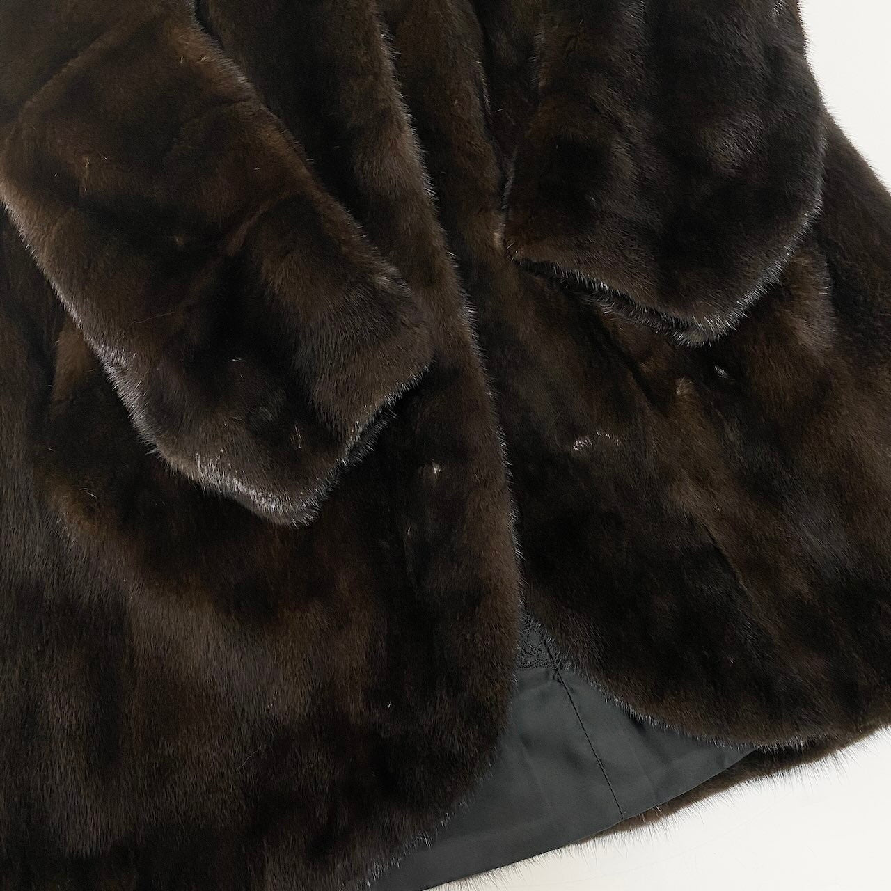 25c14 《5つ星》 AMERICAN FUR AWARDS アメリカンファーアワード デミバフミンク ロングコート サイズF ブラウン 最高級本毛皮 Mink Fur Long Coat タグ付t18r