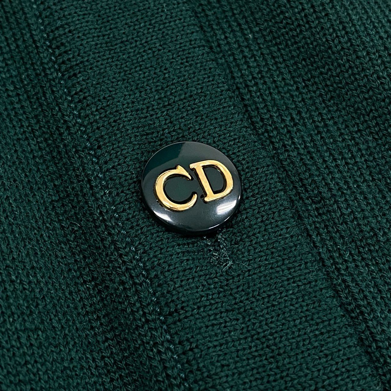 4a4 Vintage Christian Dior ヴィンテージ クリスチャンディオール CD Logo Button Wool Knit Vest ウール ニットベスト Size M レディース 女性用k02i