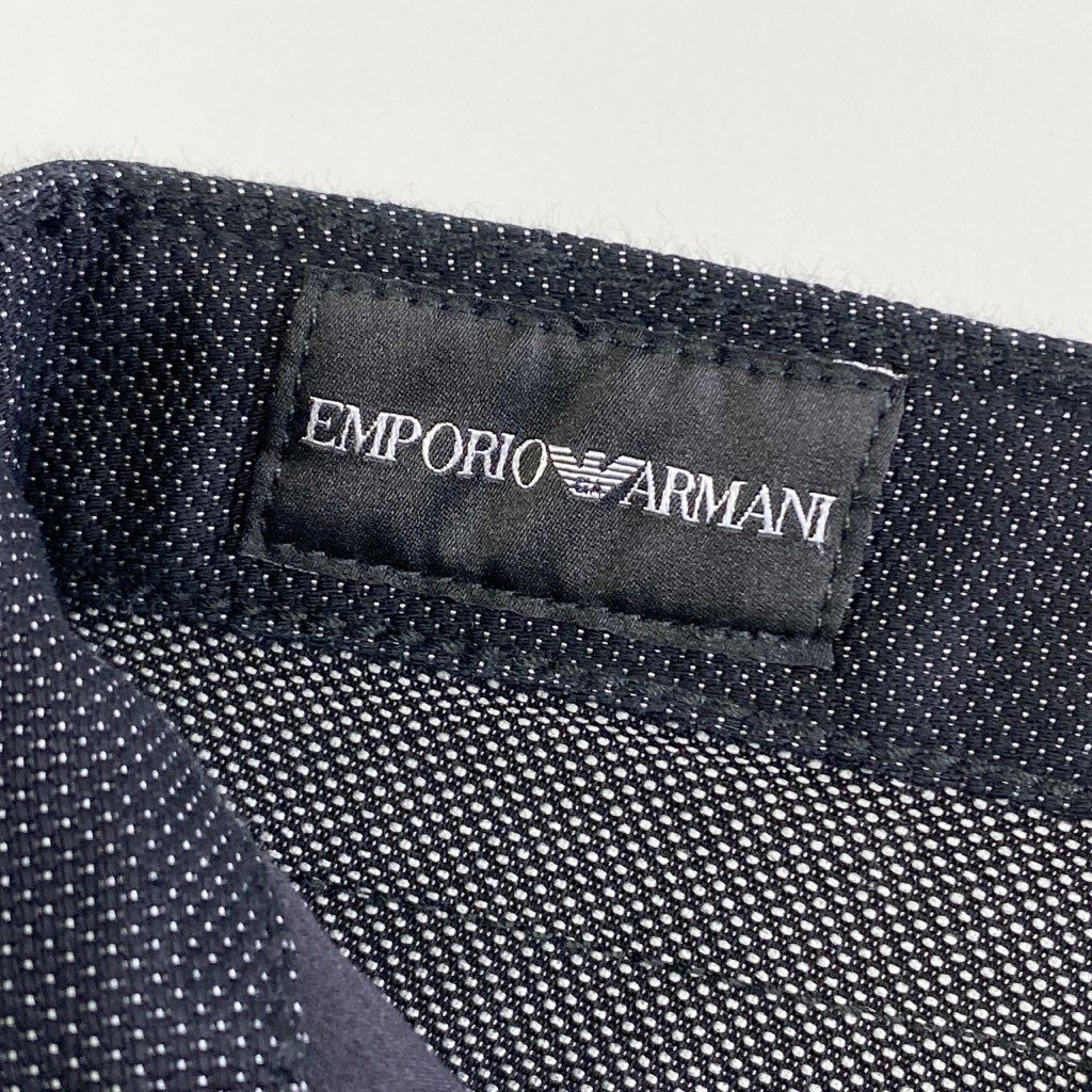 27k7 【新品】EMPORIO ARMANI エンポリオアルマーニ ストレッチ素材 デニムパンツ サイズ31 ブラック メンズ 男性用 ボトム パンツ