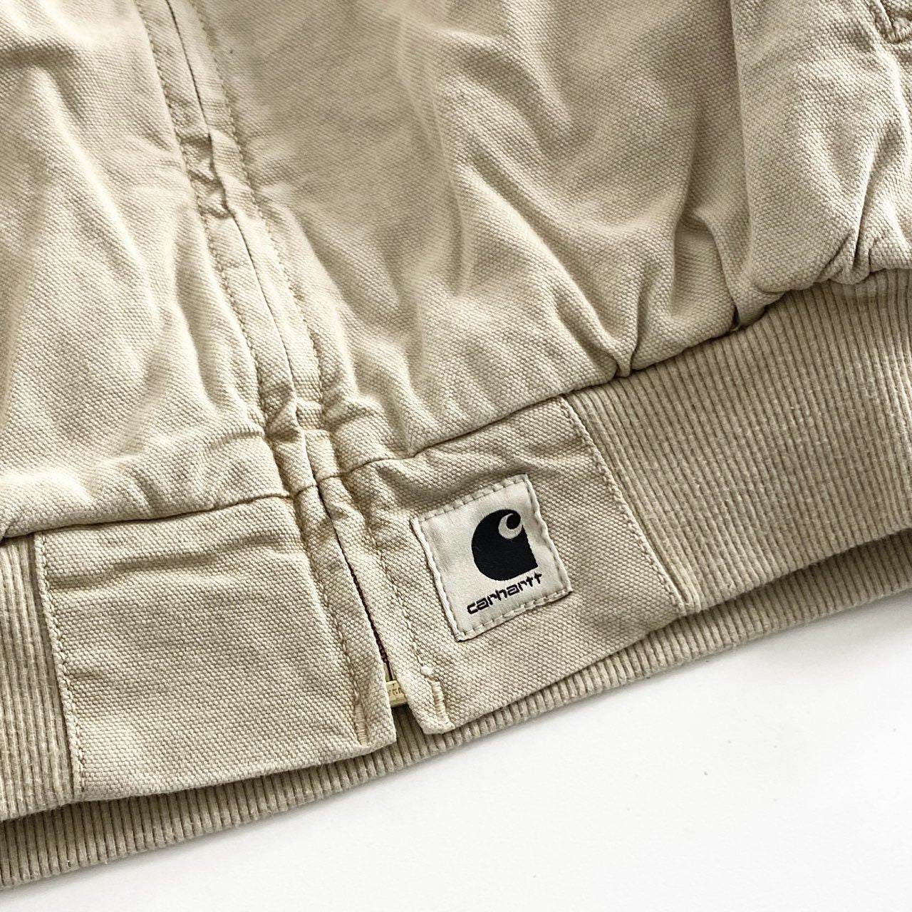 61e12 《未使用保管品》 タグ付 Carhartt WIP カーハート ダブルアイピ― SANTA FE BOMBER サンタフェボンバー ジャケット ブルゾン I030284 Sサイズ ベージュ コットン