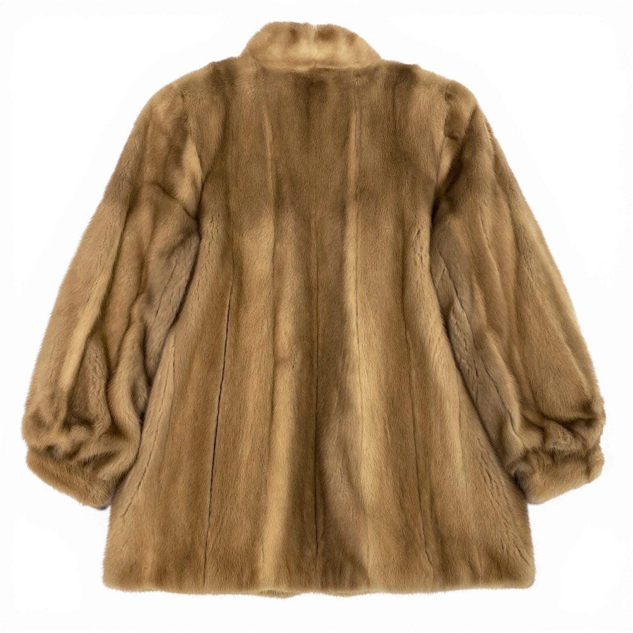 84a21 パステルミンク ミンクコート ハーフコート レディース 女性用 サイズ13 ライトブラウン系 ミンクファー 本毛皮u02t