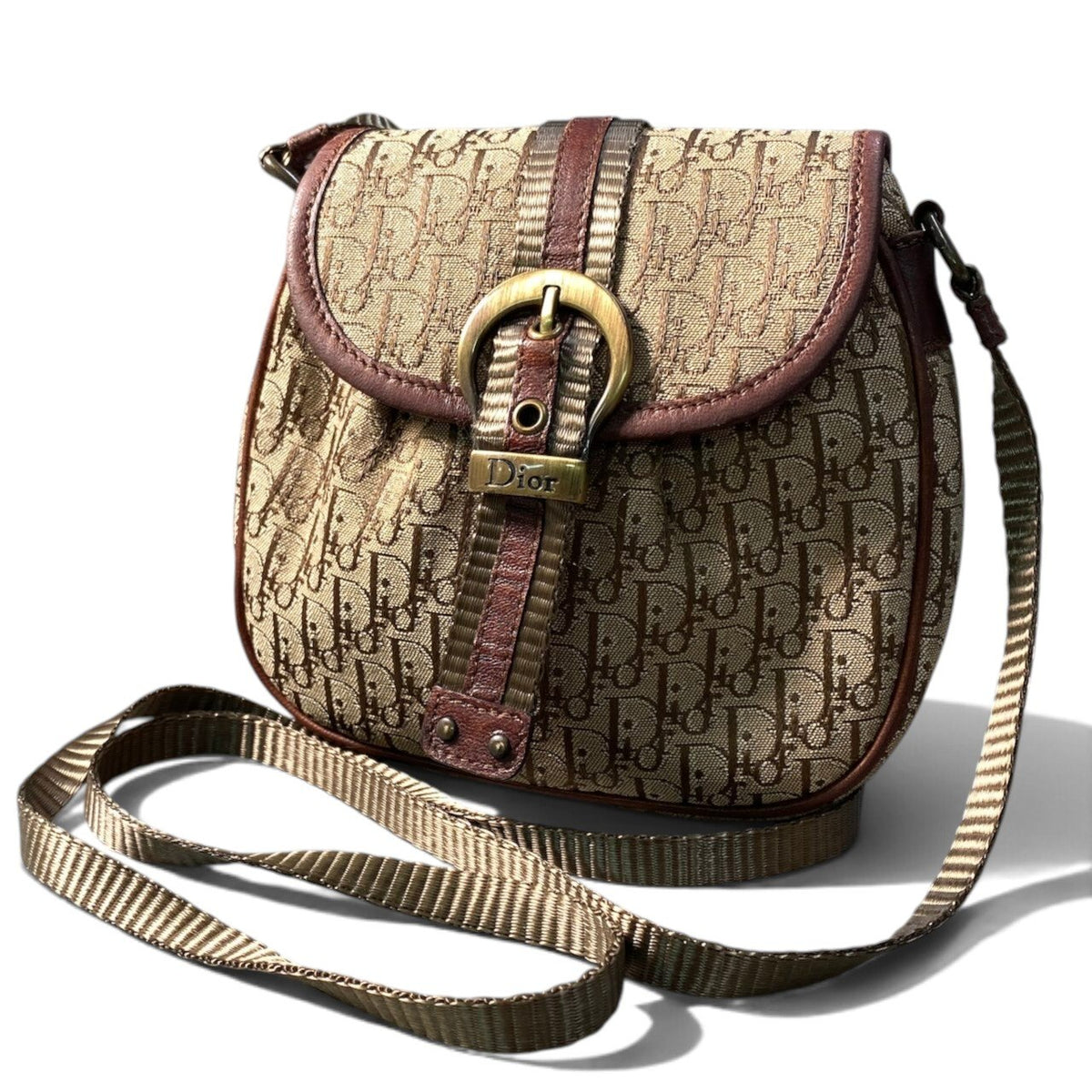 i7 Christian Dior クリスチャンディオール ストリートシック トロッター ショルダーバッグ Vintage Street Chic Trotter Shoulder Bag ブラウンt18r