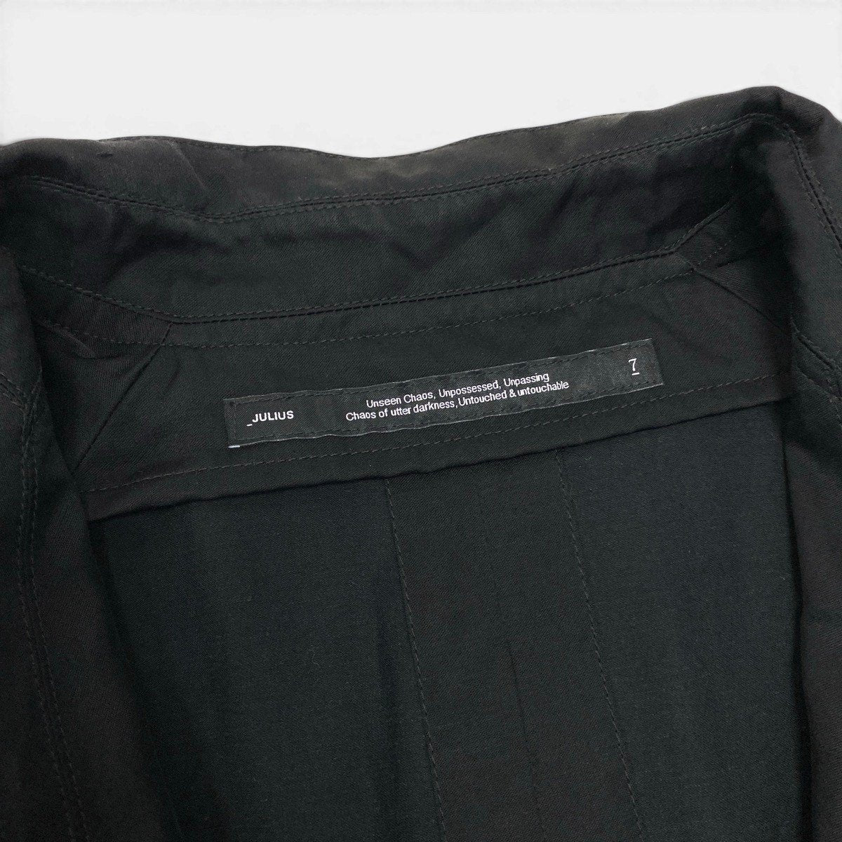 Mf26 JULIUS ユリウス カイトジャケット SS23 ベストブルゾン ルーズシルエット コットンリネン メンズ 男性用 817JAM3 3 ブラックu02t