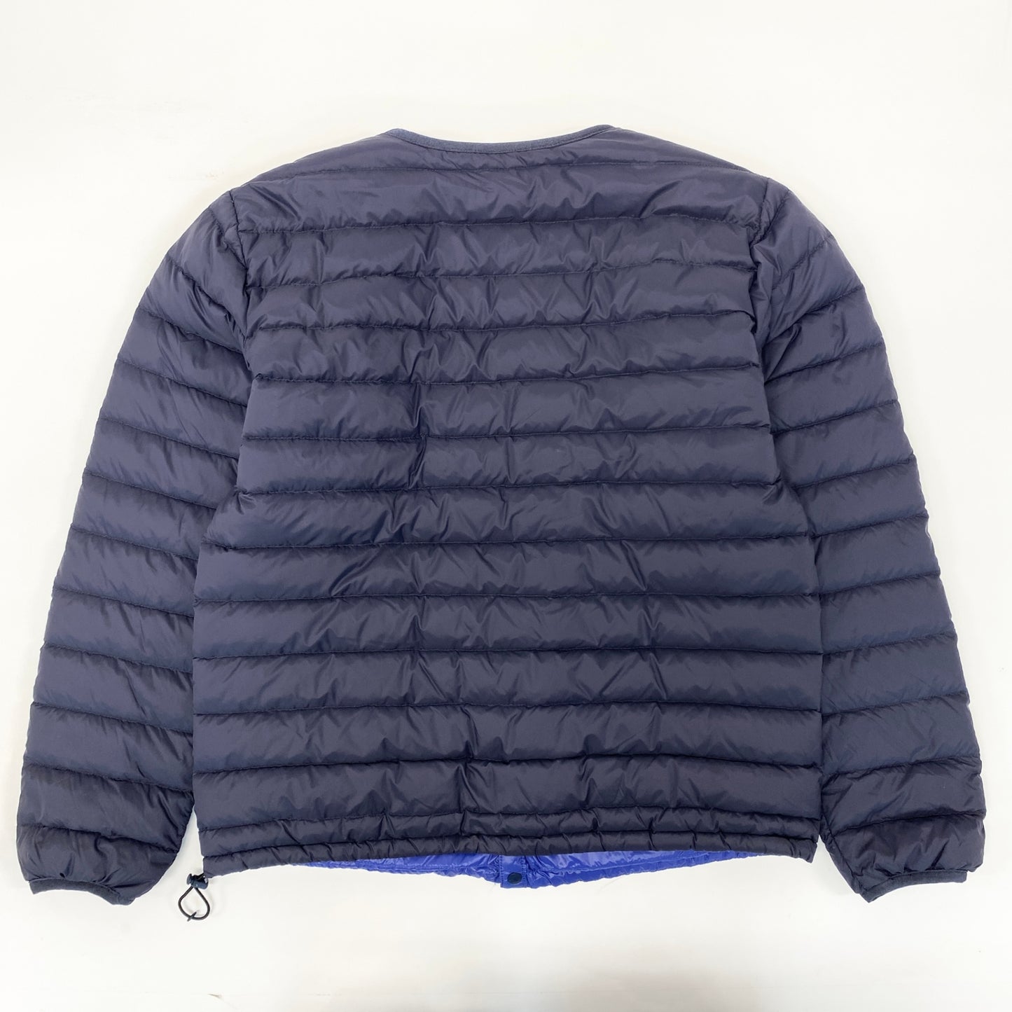 21i29 DANTON ダントン クルーネック インナーダウンジャケット アウター ジャケット JD-8751 42サイズ ネイビー メンズo07t