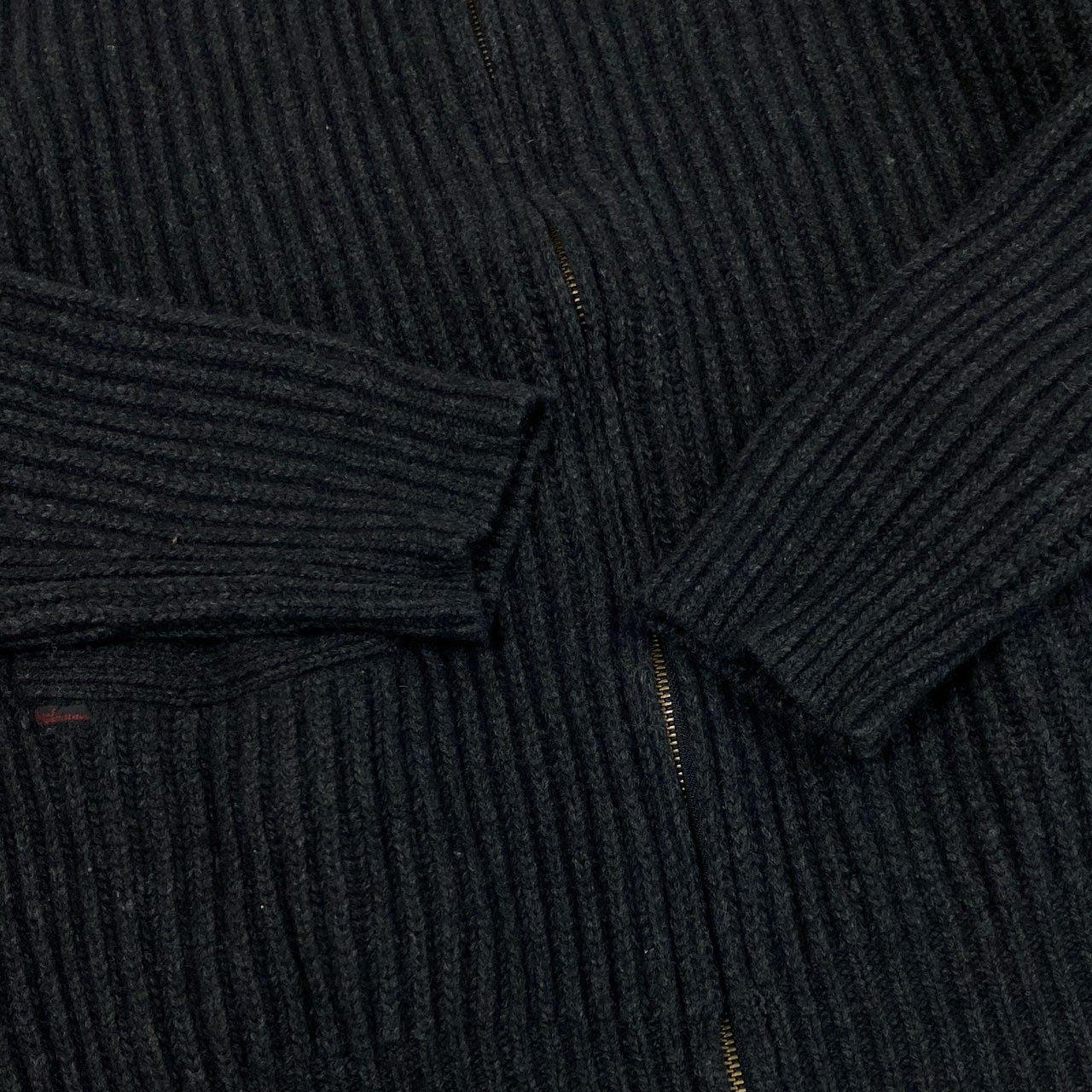 87l20 Papas パパス ニットブルゾン ジャケット カーディガン ミドルゲージ L グレー メンズu02t