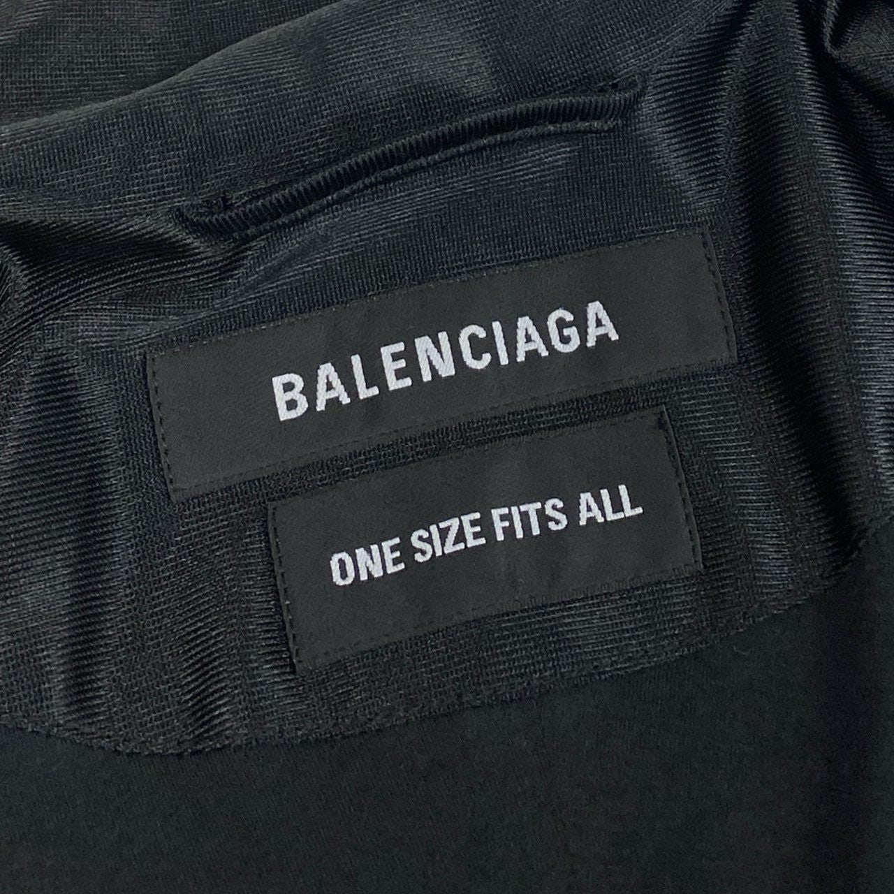 67b3 BALENCIAGA バレンシアガ トラックシャツジャケット シャイニースポーツジャージー ブルゾン M095 659071 TJV20 0サイズ ブラック メンズo07t