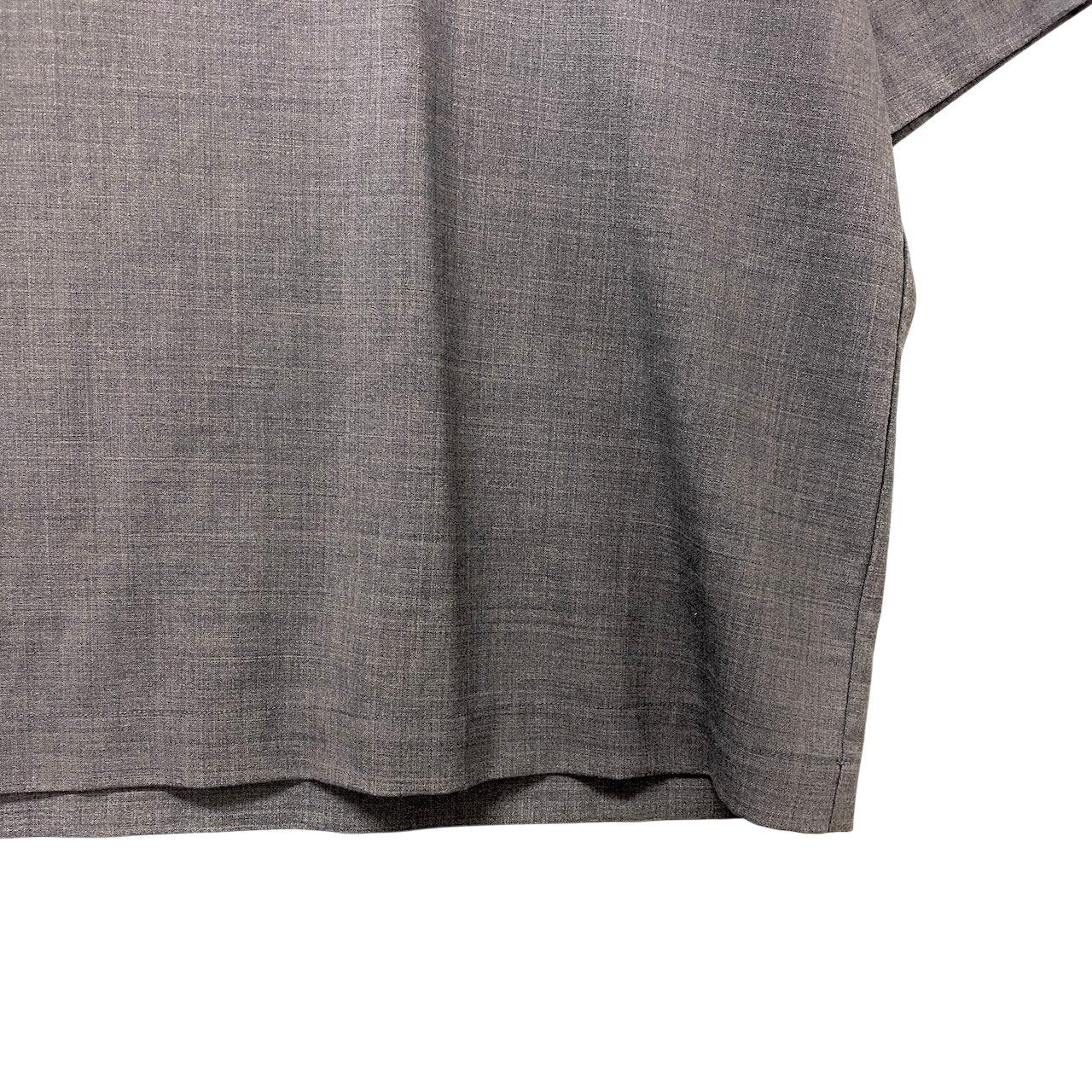 5f18 【美品】N.HOOLYWOOD エヌハリウッド チュニックカットソー 五分袖 ボートネック 38サイズ グレー レディース 女性用u02t