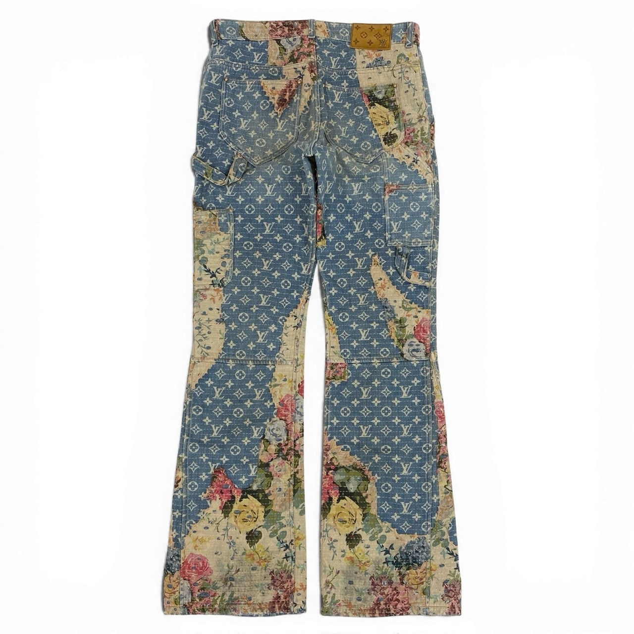 Ia15 LOUIS VUITTON ルイヴィトン RM222 2022AW Destroy Carpenter  Bell Bottom モノグラム デニムパンツ サイズ30 メンズ カーペンカーボトムk02i