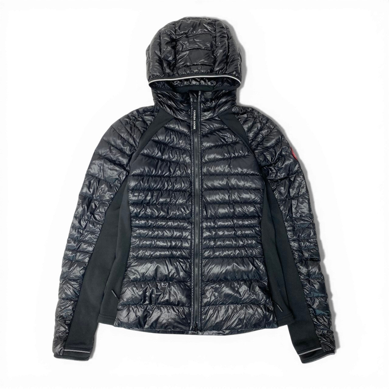 76c26 CANADA GOOSE カナダグース HYBRIDGE LITE HOODY ライトダウンジャケット サイズM ブラック Down Jackett18r