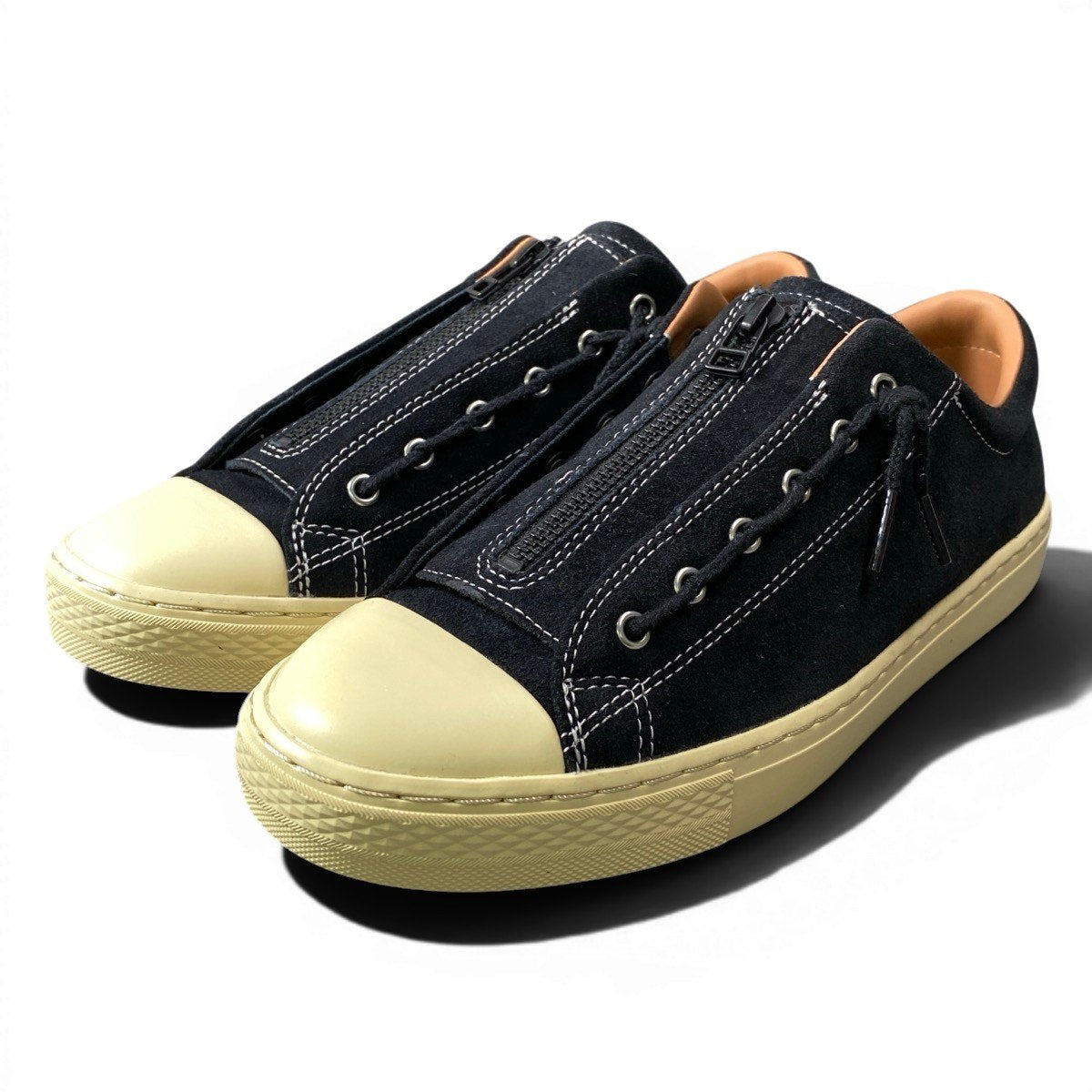 1g8 CONVERSE コンバース × DENHAM デンハム ローカットスニーカー シューズ 38001170 26cm ブラック スウェード メンズ 男性用o07t