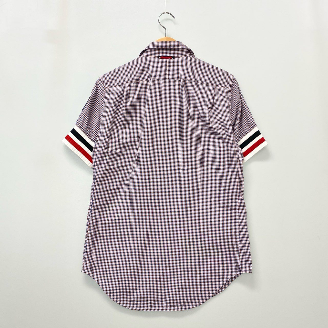 83b17 MONCLER GAMME BLEU モンクレール ガムブルー CAMICIA チェック柄 半袖シャツ トリコロール 513915330600 1 マルチカラー コットン メンズo07t
