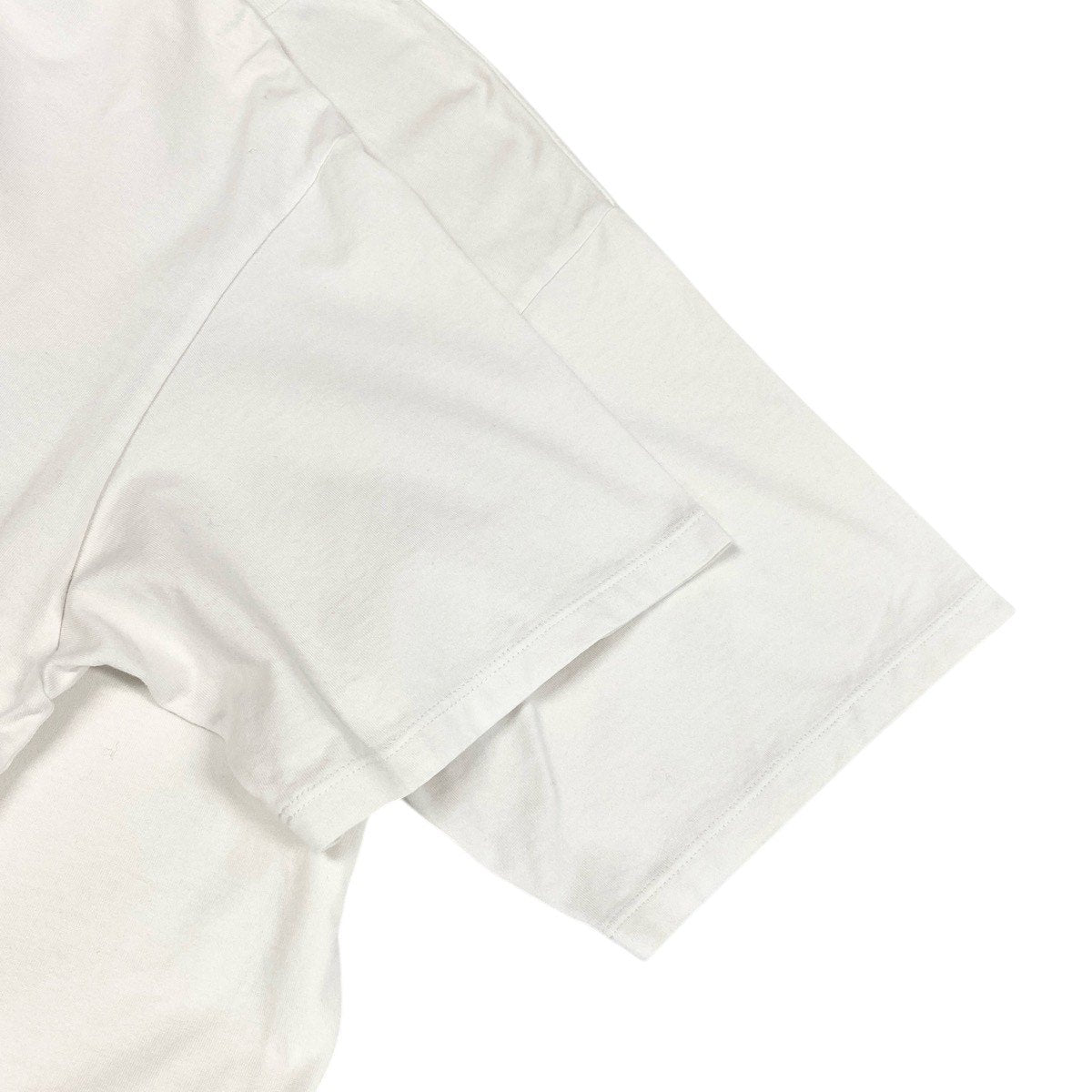 g19 CELINE セリーヌ スタッズロゴ ルーズフィット 半袖Tシャツ 2X50C671Q サイズL ホワイト コットン100％ メンズu02t