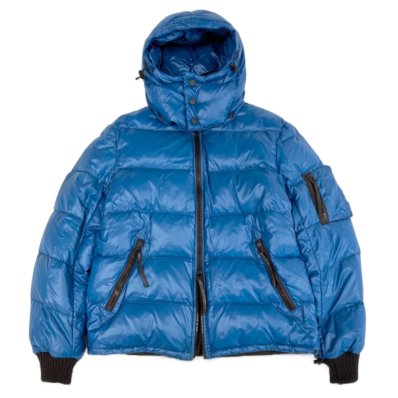 7L5 DUVETICA デュベティカ Polluce ダウンジャケット ナイロン ダブルジップ アウター 400.02-1001R 50サイズ ブルー メンズu02t