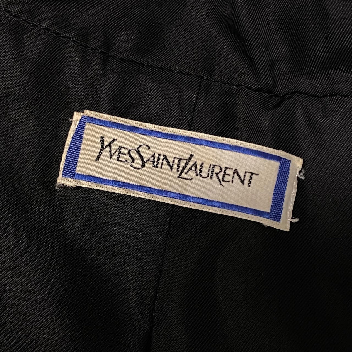 j29 YVESSAINTLAURENT ウールフーディーコート ボアデザイン アウター Mサイズ ブラック ウール100％ レディース 女性用u02t