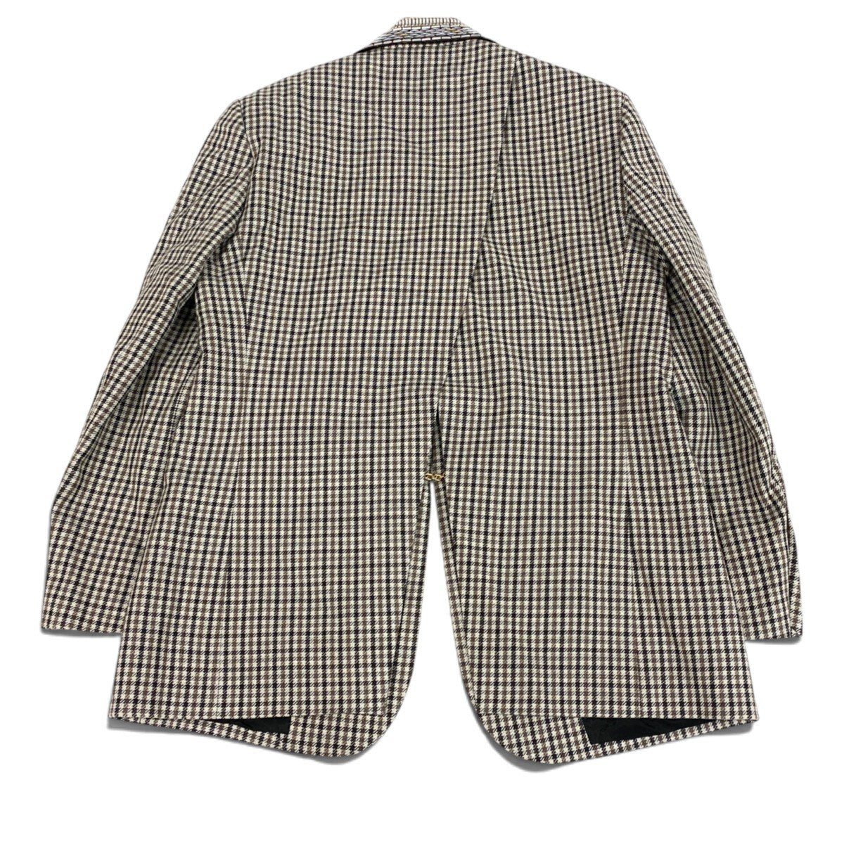 Ij19 【極美品】 LOUIS VUITTON ルイヴィトン 20aw ガンクラブチェック ノーカラージャケット RW202B YXO FJB87 サイズ38 マルチカラー ウール100％ レディースu02t