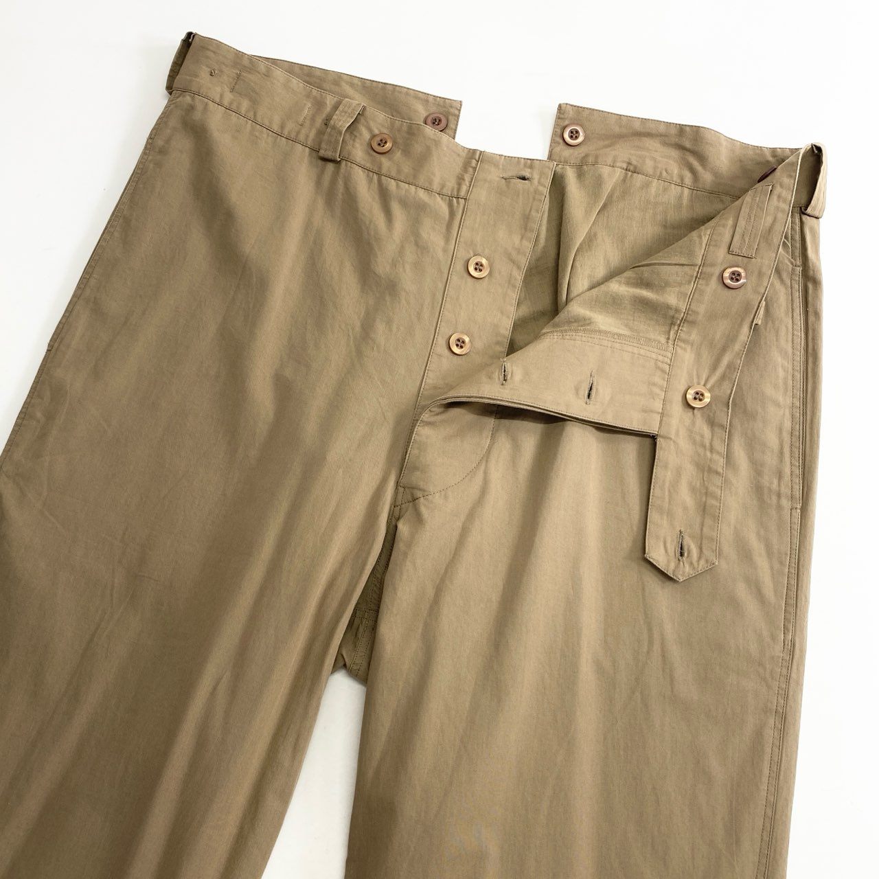 38c23 《未使用》 定価￥19,800 SEEALL シーオール MINER PANTS マイナーパンツ 46 ベージュ タグ付き SAU23 PT382