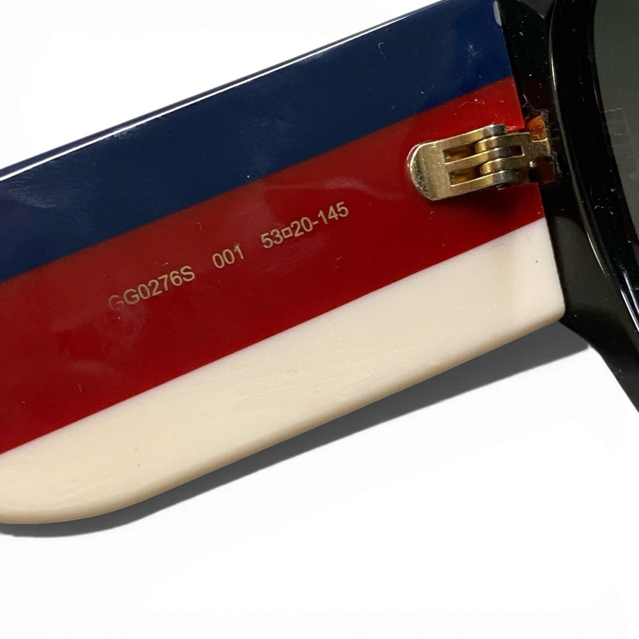 b15 GUCCI グッチ トリコロール GG サングラス アイウェア GG0276S 53□20-145 ブラック レディースta1