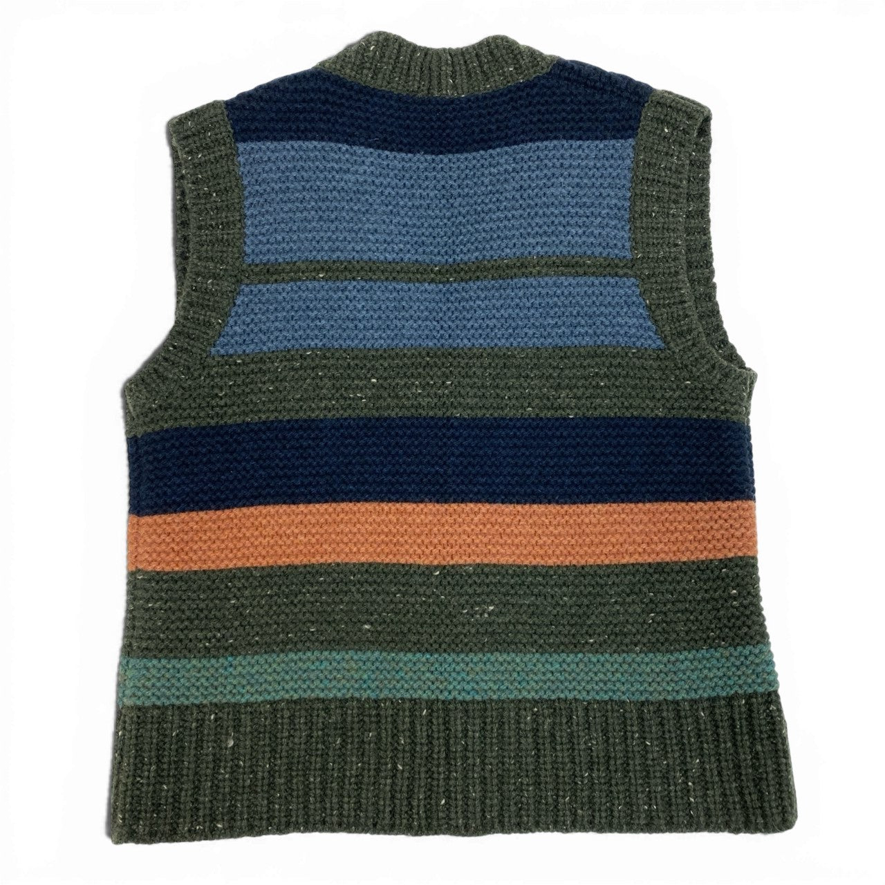 Eb9 《美品》 Loro Piana ロロピアーナ カシミヤ ローゲージニット ベスト カーディガン 42 マルチカラー 総カシミア レディースk02i