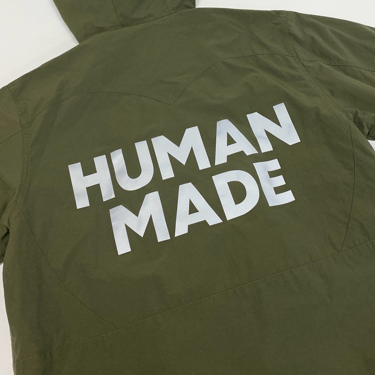 72b10【美品】HUMAN MADE ヒューマンメイド マウンテンパーカージャケット ブルゾン ジャケットアウター XXLサイズ カーキ メンズ 男性用k02i