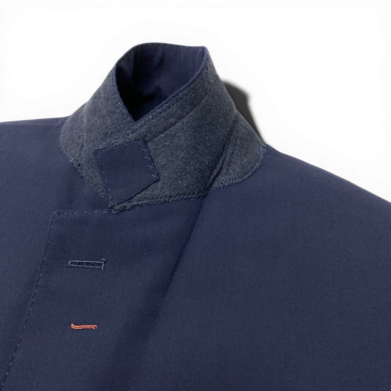 91g27 《美品》 Loro Piana UNIFORM ロロピアーナ オリジナル スーツ テーラードジャケット サイズ44 ダークネイビー フォーマル ビジネスt18r