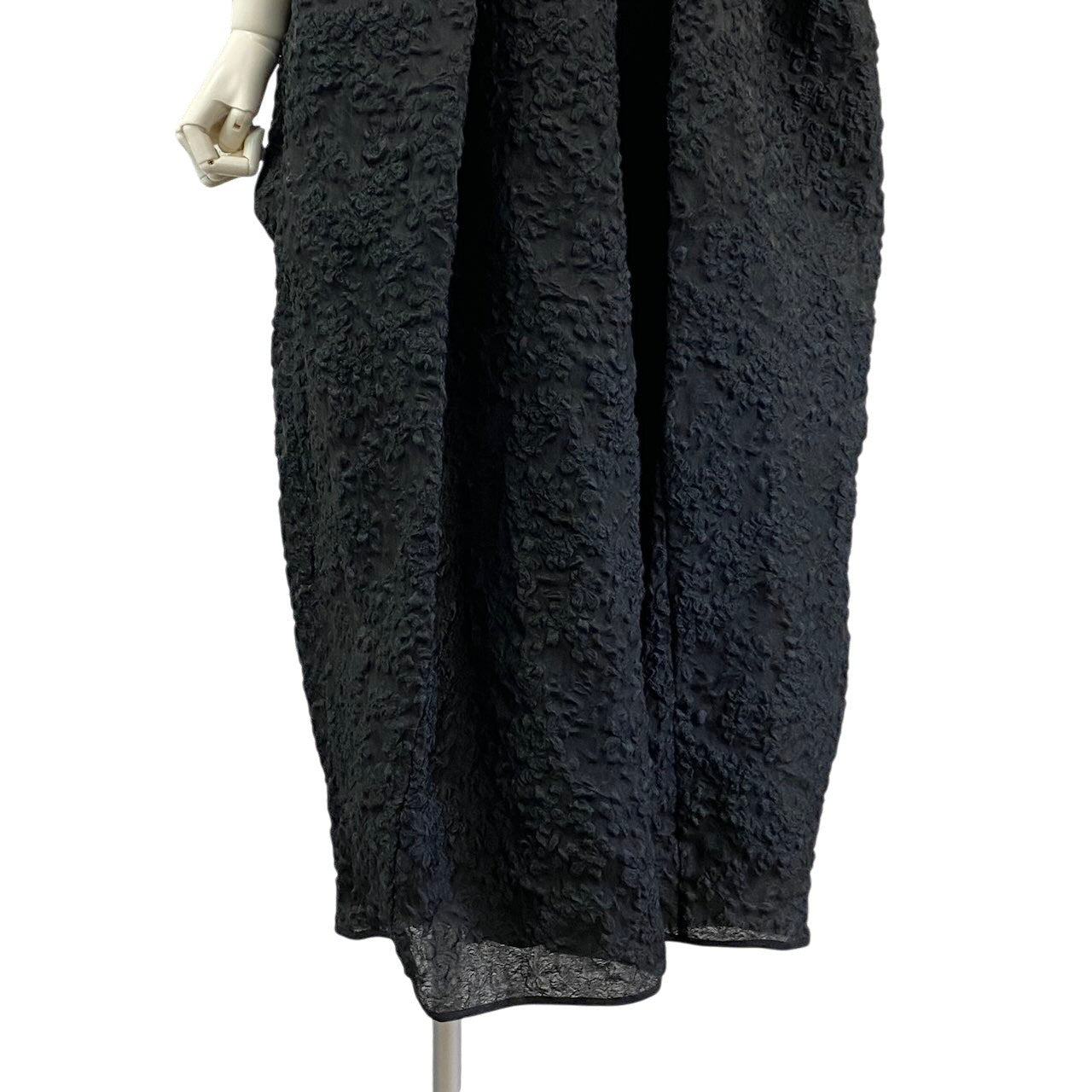 Ac24 《タグ付き》 Cecilie bahnsen セシリーバンセン ヴィルマ ドレス ワンピース Vilma Dress UK8 ブラック 3D 立体デザインt18r