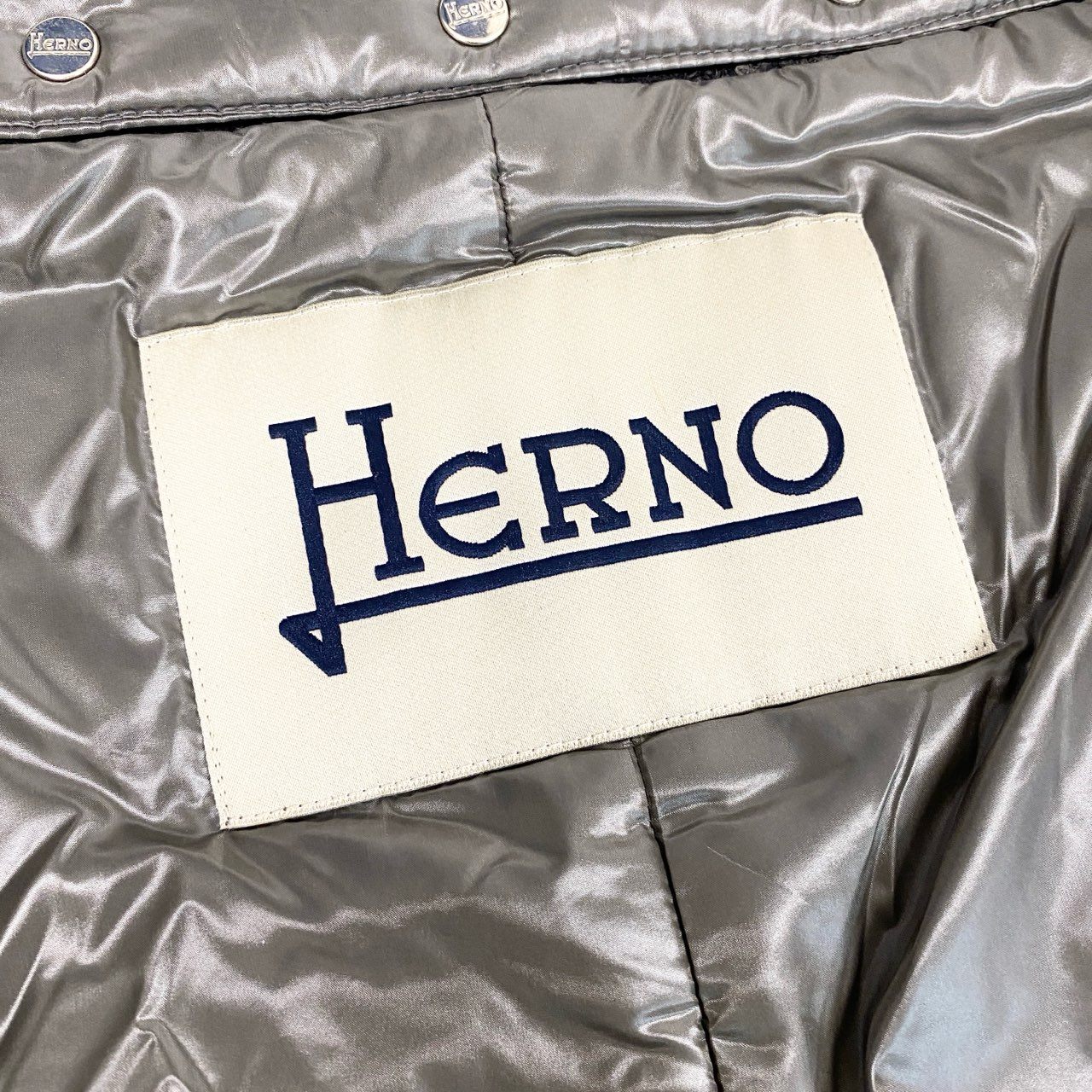 50b16 《未使用品》定価19万 HERNO ヘルノ 2WAY ダウンドッキングコート サイズ42 グレー Down Docking Coat タグ付きt18r