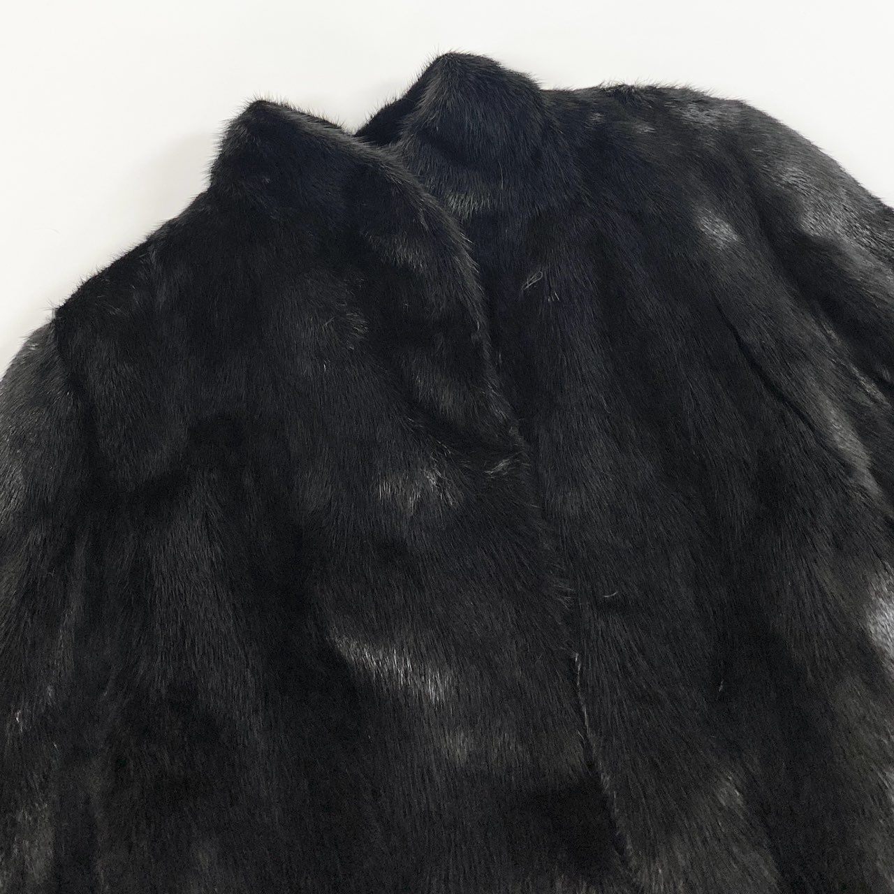 16a21 SAGA MINK サガミンク 銀サガ ダークミンク ファーコート サイズ13 ブラック 最高級本毛皮 Black Mink Fur Coatt18r