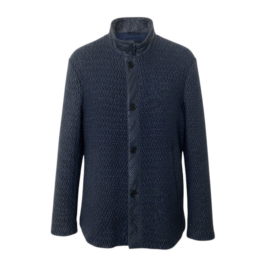 78j8 GIORGIO ARMANI ジョルジオアルマーニ 羊革 レザーギャザー ジップジャケット サイズ52 ブラック ラムレザーt18r