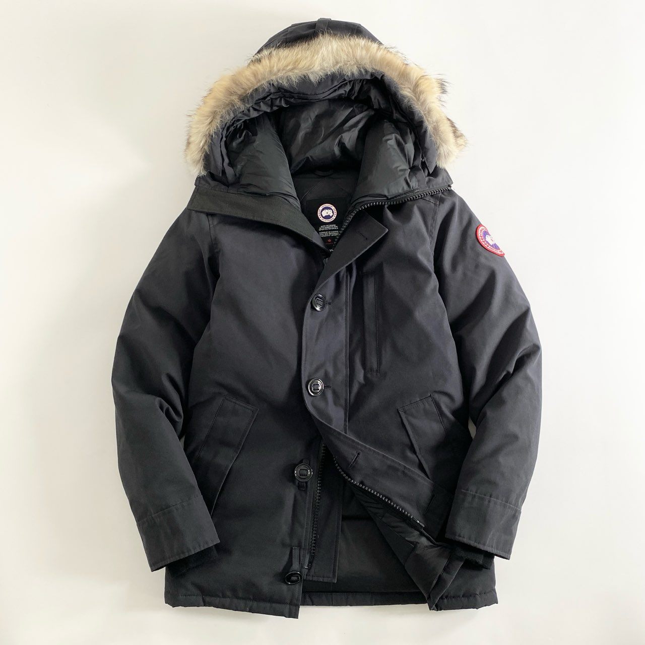 60i27 CANADA GOOSE カナダグース CHATEAU PARKA シャトーパーカ ダウンジャケット ダウンコート 3426MA サイズXS ブラック メンズ